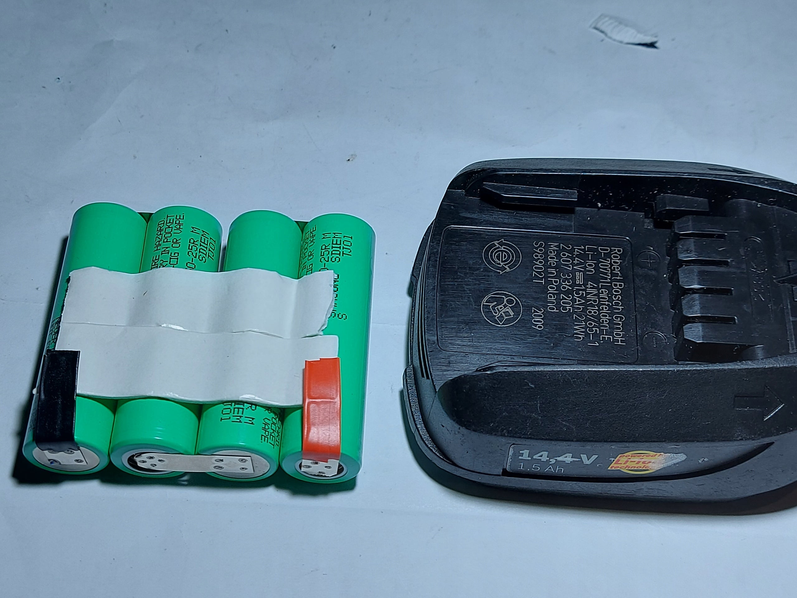 Battery Bosch 14,4 V CARTRIDGE FOR SELF-REPLACEMENT 14,4V 2,5 Ah PBA Manufacturer code D3136