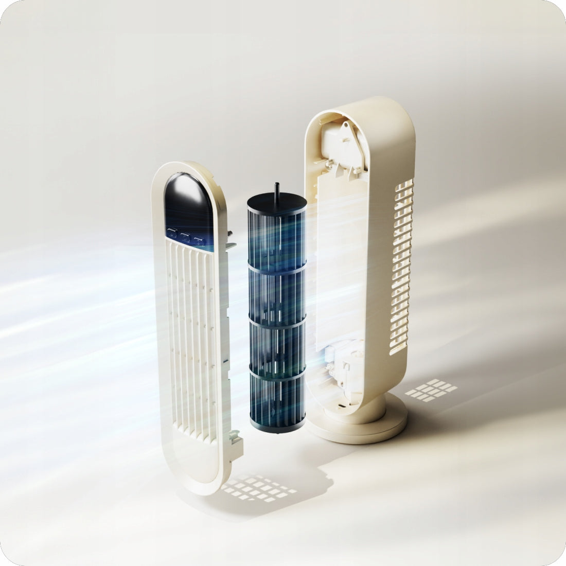 Battery Desk Fan with OSCILLATION Spacetronik 12h Timer QUIET Dominant color other