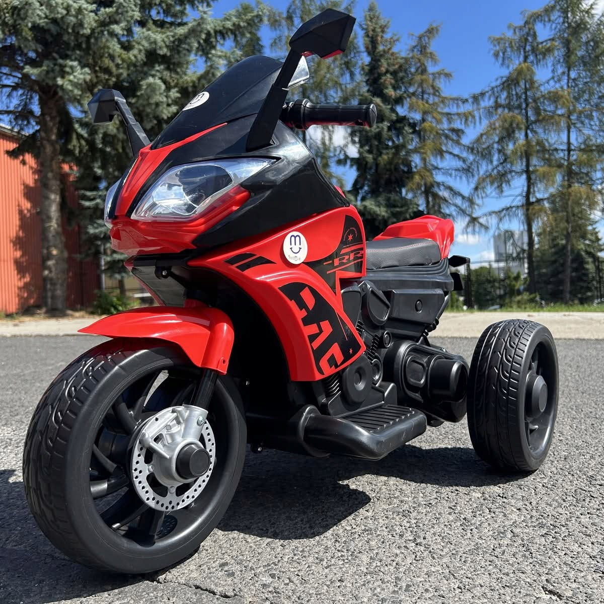 Battery Motor Kids Soft EVA Wheels + Soft Seat + Leds Manufacturer code MOTO-SX-11-CZERWONY