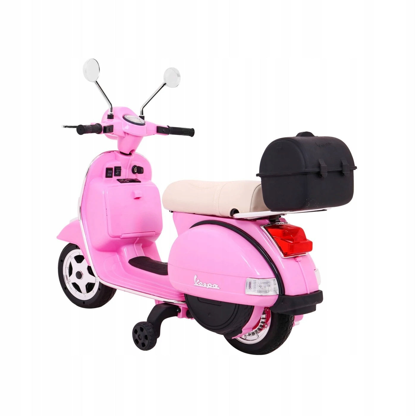Battery Motor Scooter Vespa for Kids Auxiliary Wheels Brand LEAN Toys