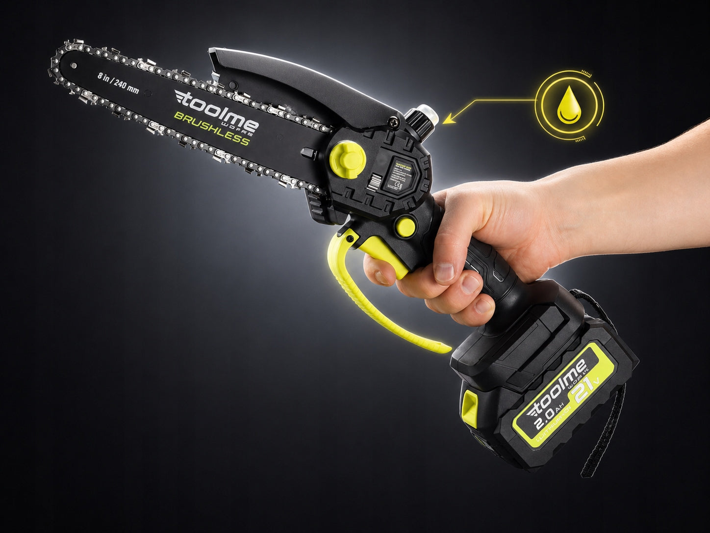 Battery Operated Accumulating Saw Branch Saw 2xAKU 2x Guides TM300 Brand no brand