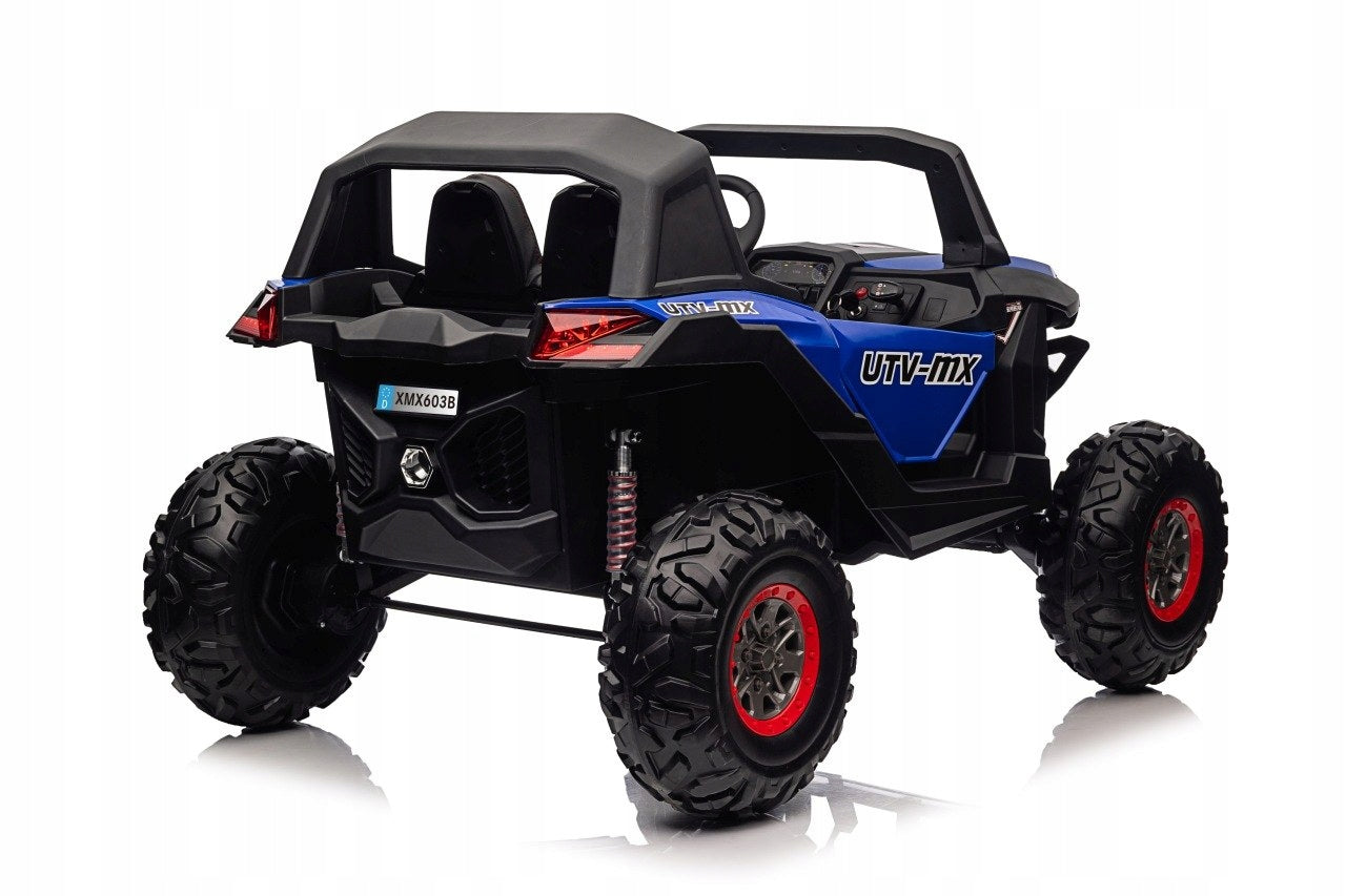 Battery Operated Car Buggy 4x75W Buggy UTV-MX 2000N Blue Maximum load 50 kg