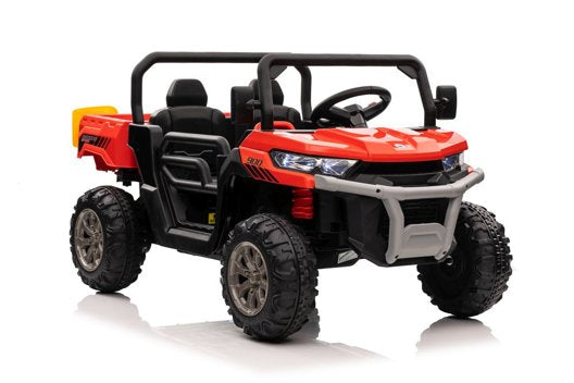 Battery Operated Car Truck Dump Truck 4×4 Soft Wheels USB Leather