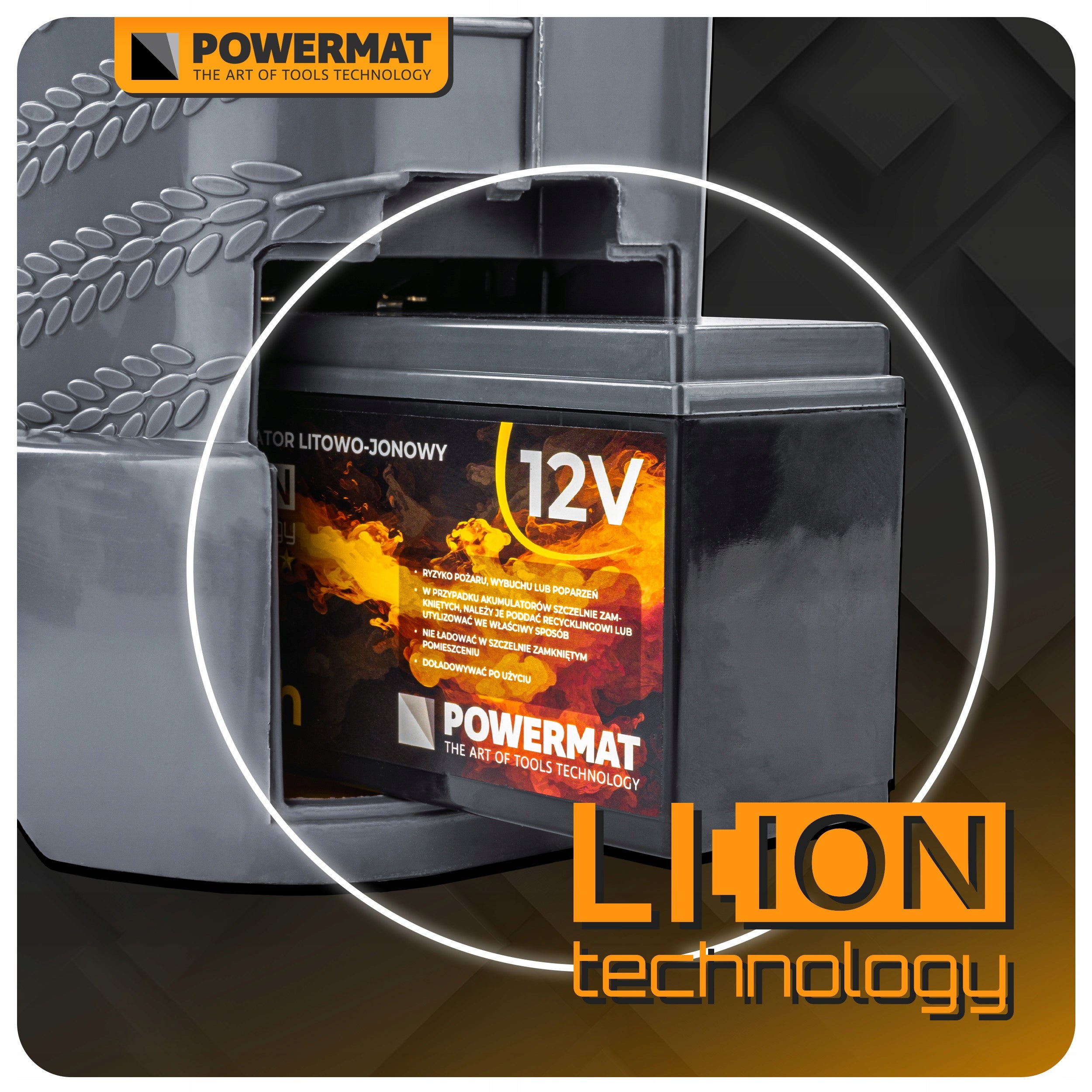 Battery Powermat 12 V 12 Ah Brand Powermat