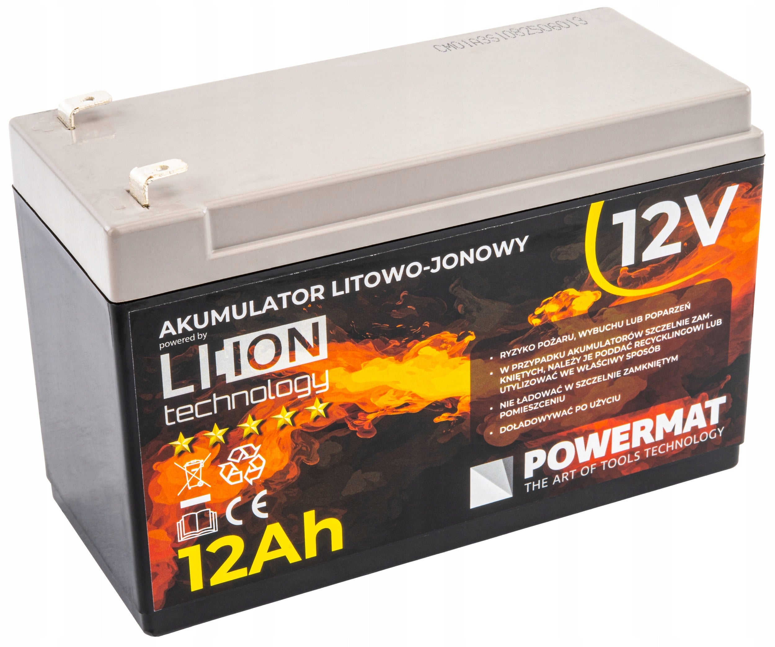 Battery Powermat 12 V 12 Ah Packaging status original