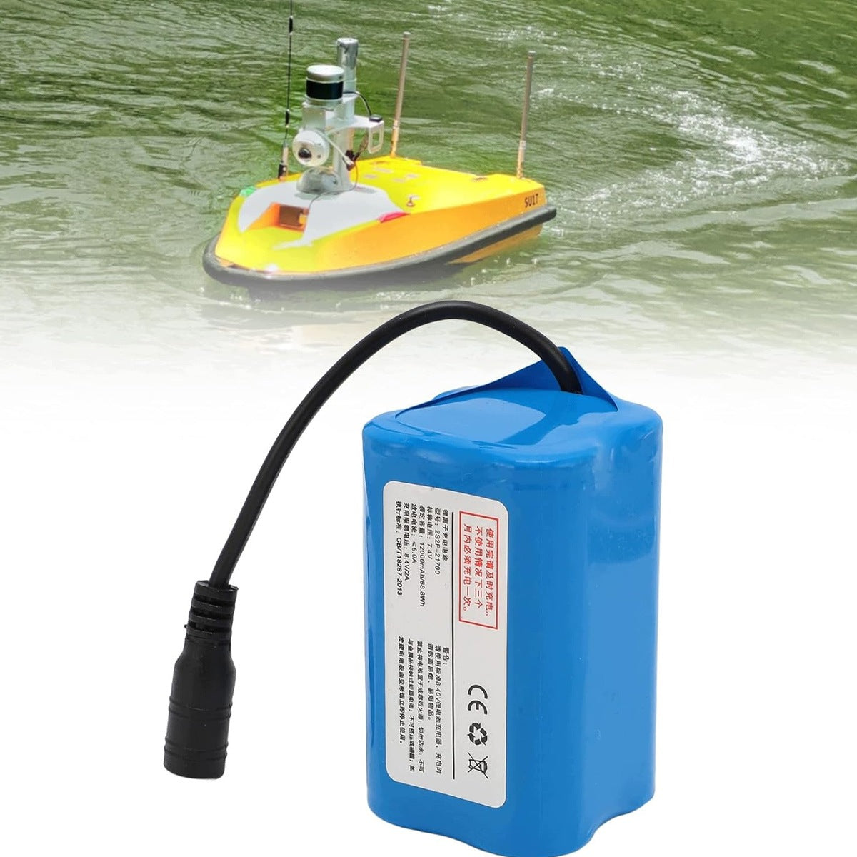 Battery Rechargeable Boat Li-ion 12000mAh 7.4V RC Drone Manufacturer code 4894997967721