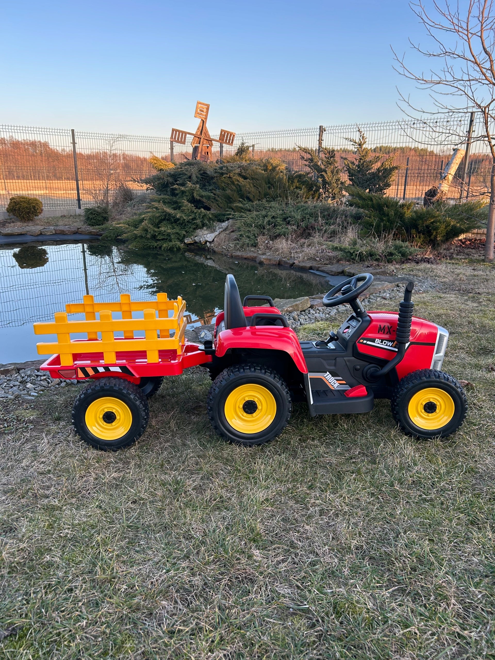 Battery Tractor with Trailer Pilot 12V Soft Wheels BLOW Red Manufacturer code 5903864908152