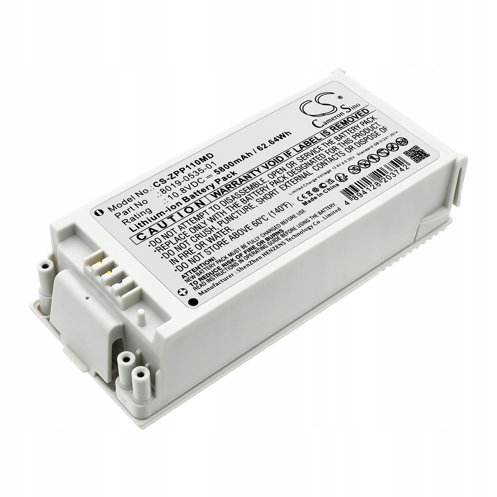 Battery Zoll 8019-0535-01 AED 5800mAh Li-Ion 10.8V