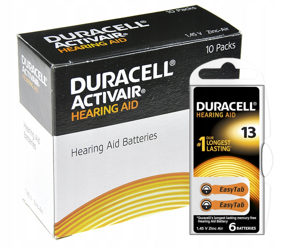 Battery for hearing aids Duracell 13 310 mAh - price for 30 pcs. Medical device yes