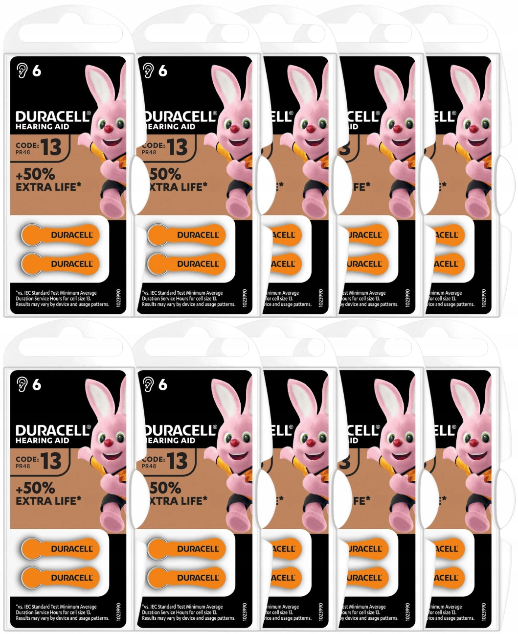 Battery for hearing aids Duracell 13 310 mAh - price for 60 pcs. Packaging status original
