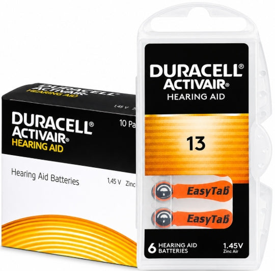 Battery for hearing aids Duracell 13 310 mAh - price for 60 pcs.
