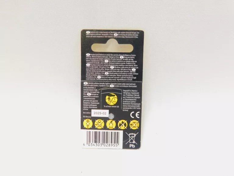 Battery for hearing aids Intenso 10 6 pcs. 230 mAh Medical device no