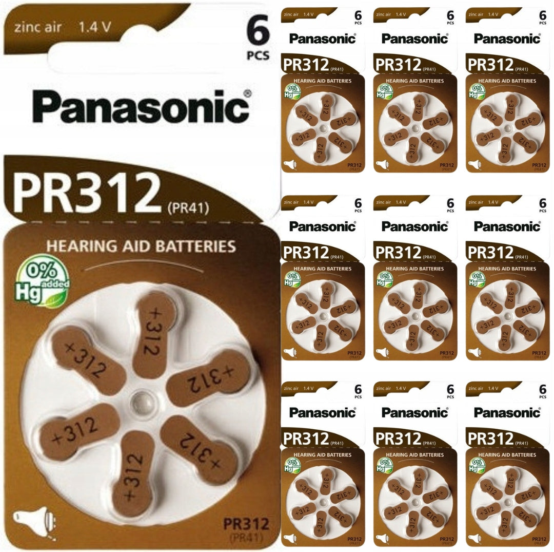 Battery for hearing aids PANASONIC 312 - price for 60pcs