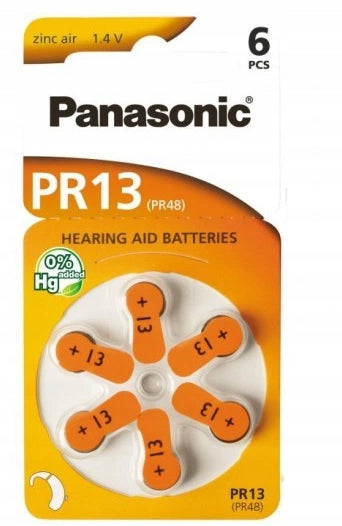 Battery for hearing aids PANASONIC PR13 6pcs