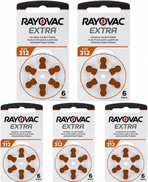 Battery for hearing aids Rayovac Extra 312 30 pcs. 180 mAh