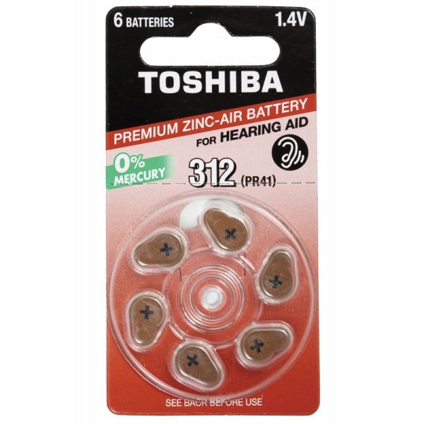 Battery for hearing aids Toshiba 312 6 pcs.