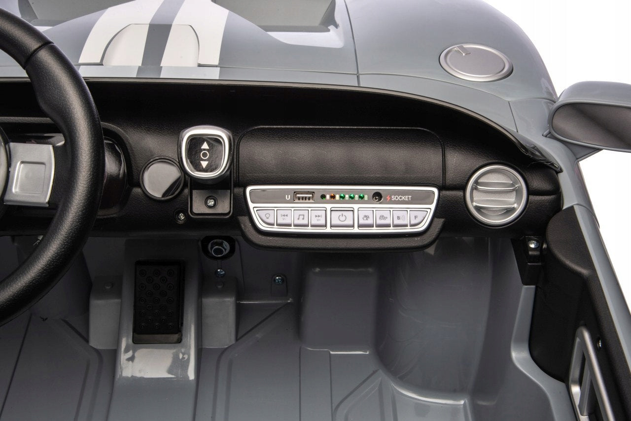 Battery-operated car Vehicle Ford GT Grey 24V 4x100W Brand Ford