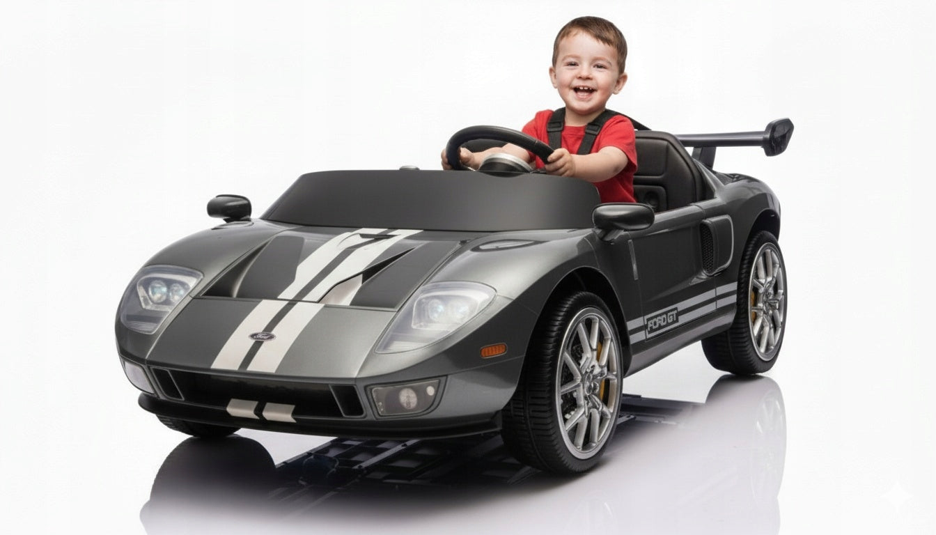 Battery-operated car Vehicle Ford GT Grey 24V 4x100W