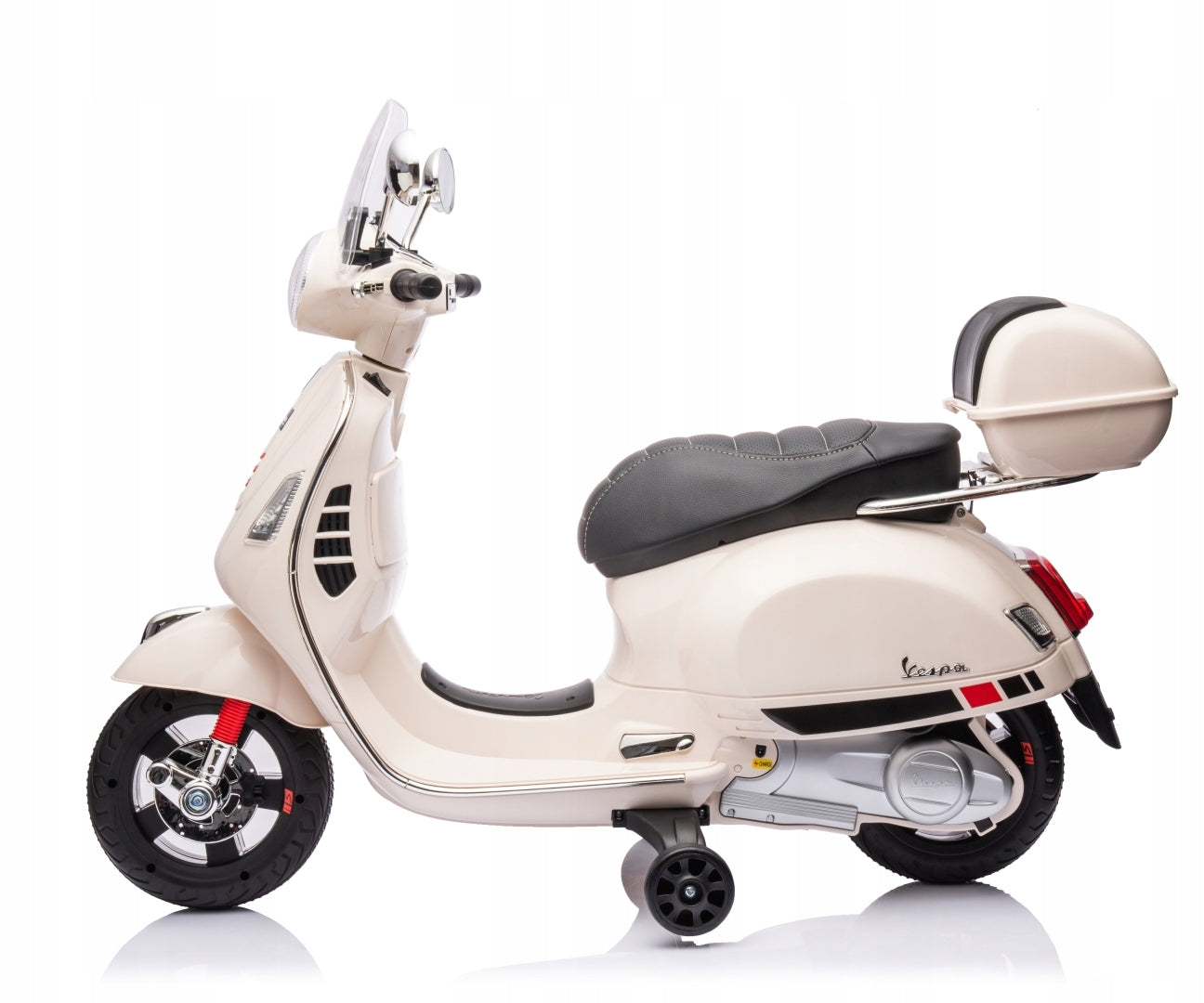 Battery-powered motorbike for children LED lights Vespa Milly Mally Brand Milly Mally