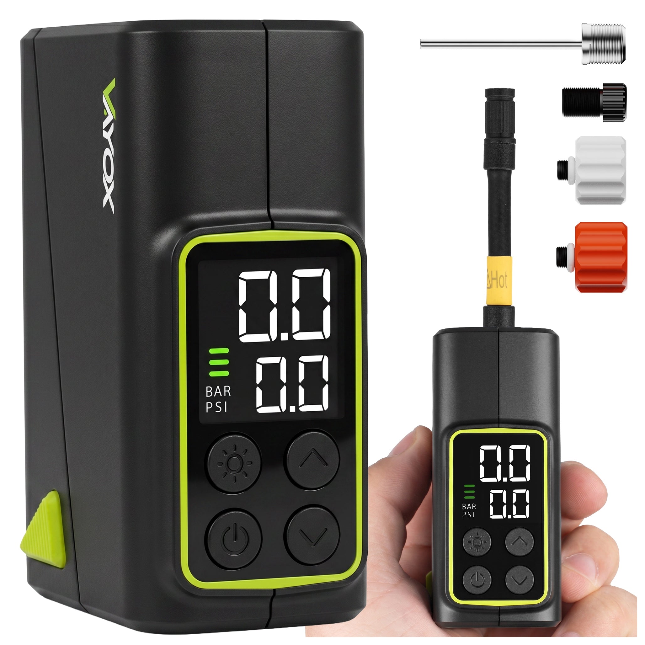 Battery pump for bicycle, compressor 10,3 BAR 1100mAh, Vayox VA0451