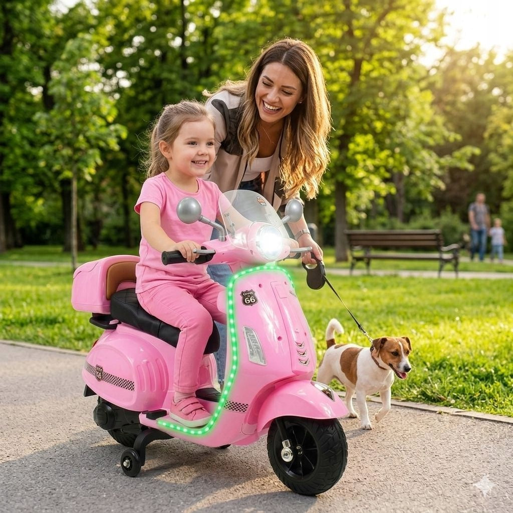 Battery scooter for girls with remote control/HLW1388