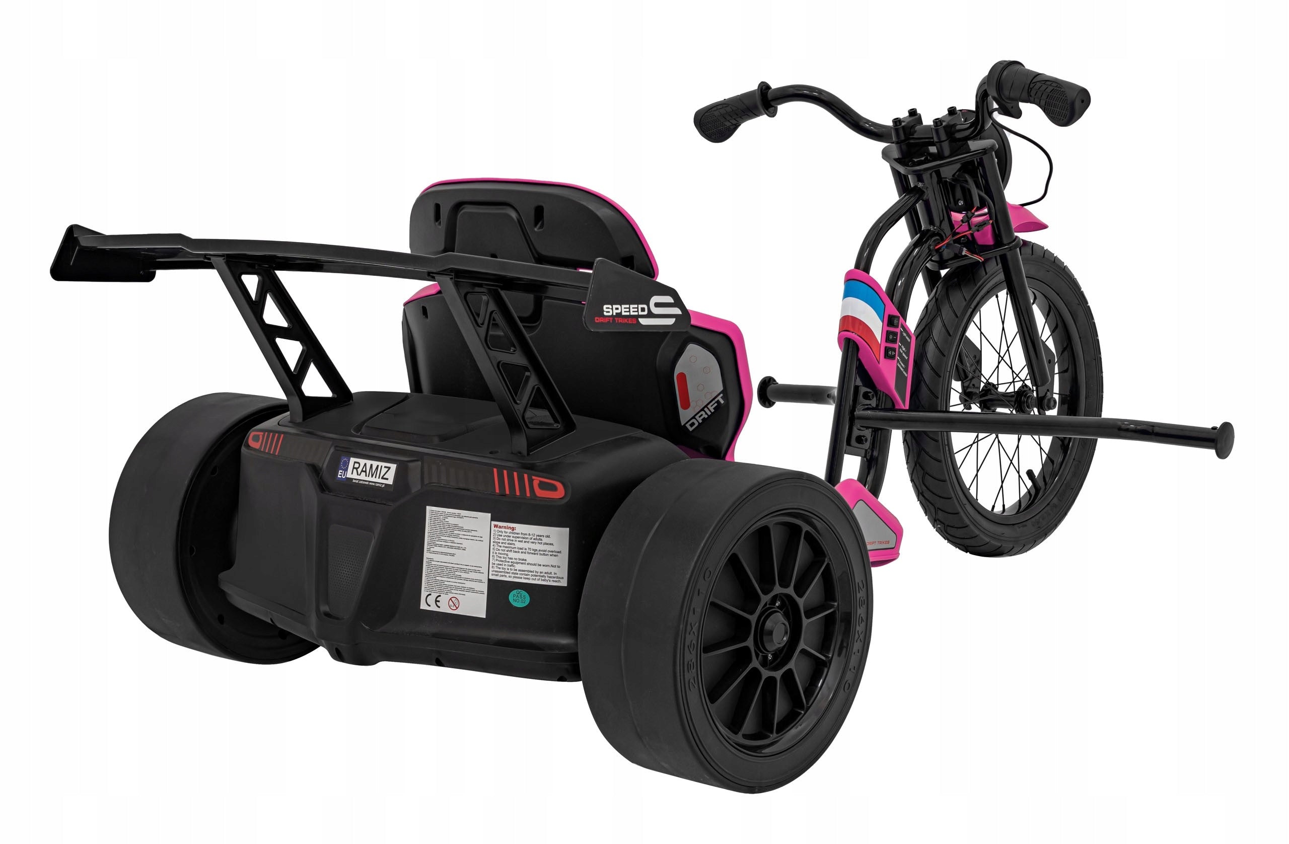 Battery vehicle DRIFT BIKE 21 powerful 2 motors 2 BATTERIES drift Vehicle width 77 cm