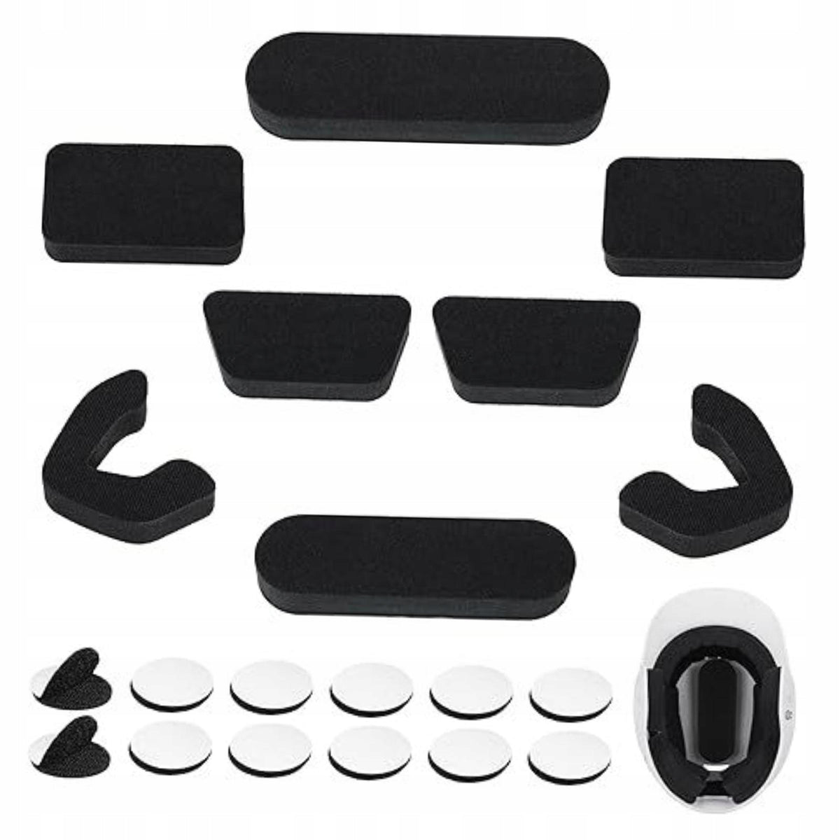 Batting Helmet Padding 2cm Thickened, Protection Cushioning Black