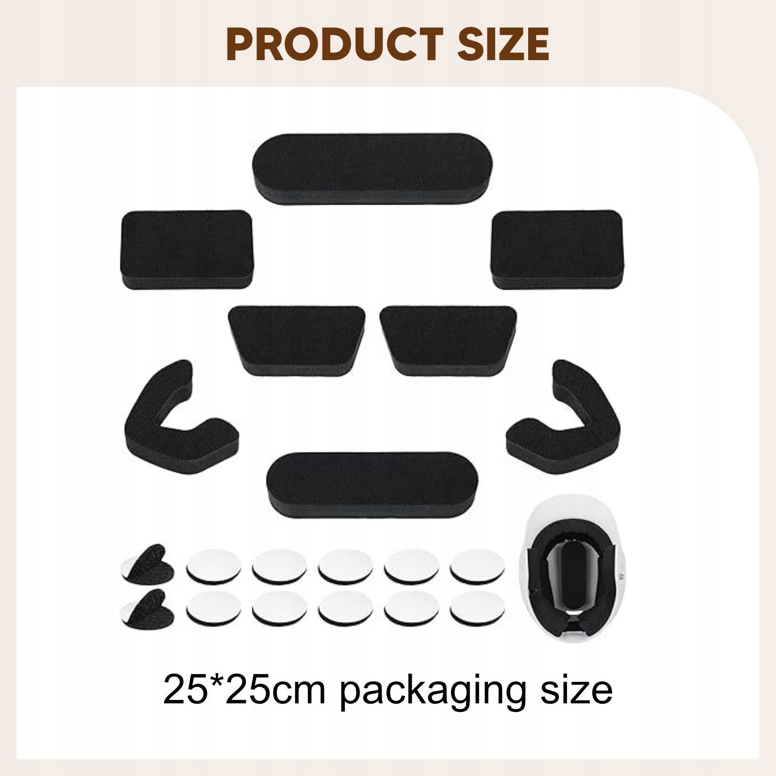 Batting Helmet Padding 2cm Thickened, Protective Cushioning Black Packaging status original