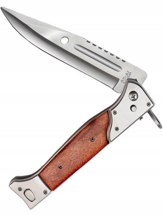 Bayonet AK 47 Spring Knife Automatic Large 34 cm XL BSH Survivalovy Brand BSH ADVENTURE