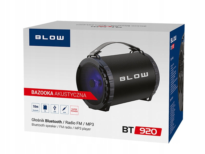 Bazooka Acoustic Bluetooth Speaker USB MP3 Radio Brand Blow