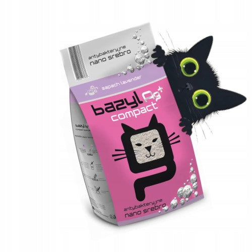 Bazyl Ag+ Compact 0,7-2 mm Lavender bentonite litter lavender 5l