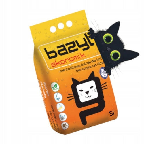 Bazyl Economics 1-4 mm bentonite cat litter 5l