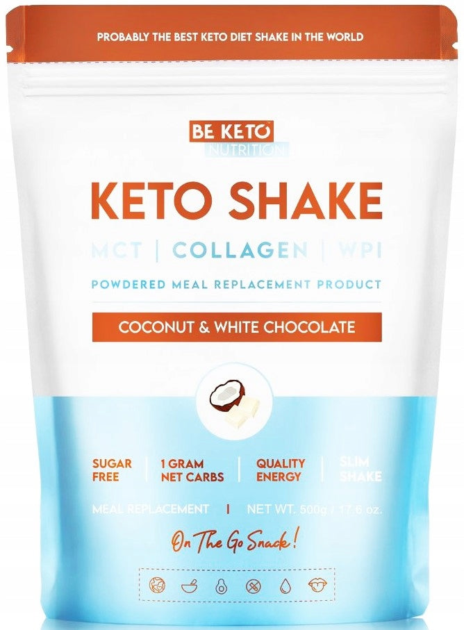 BeKeto Diet Keto Shake - Coconut & White Chocolate 500g Manufacturer code 5060834810898