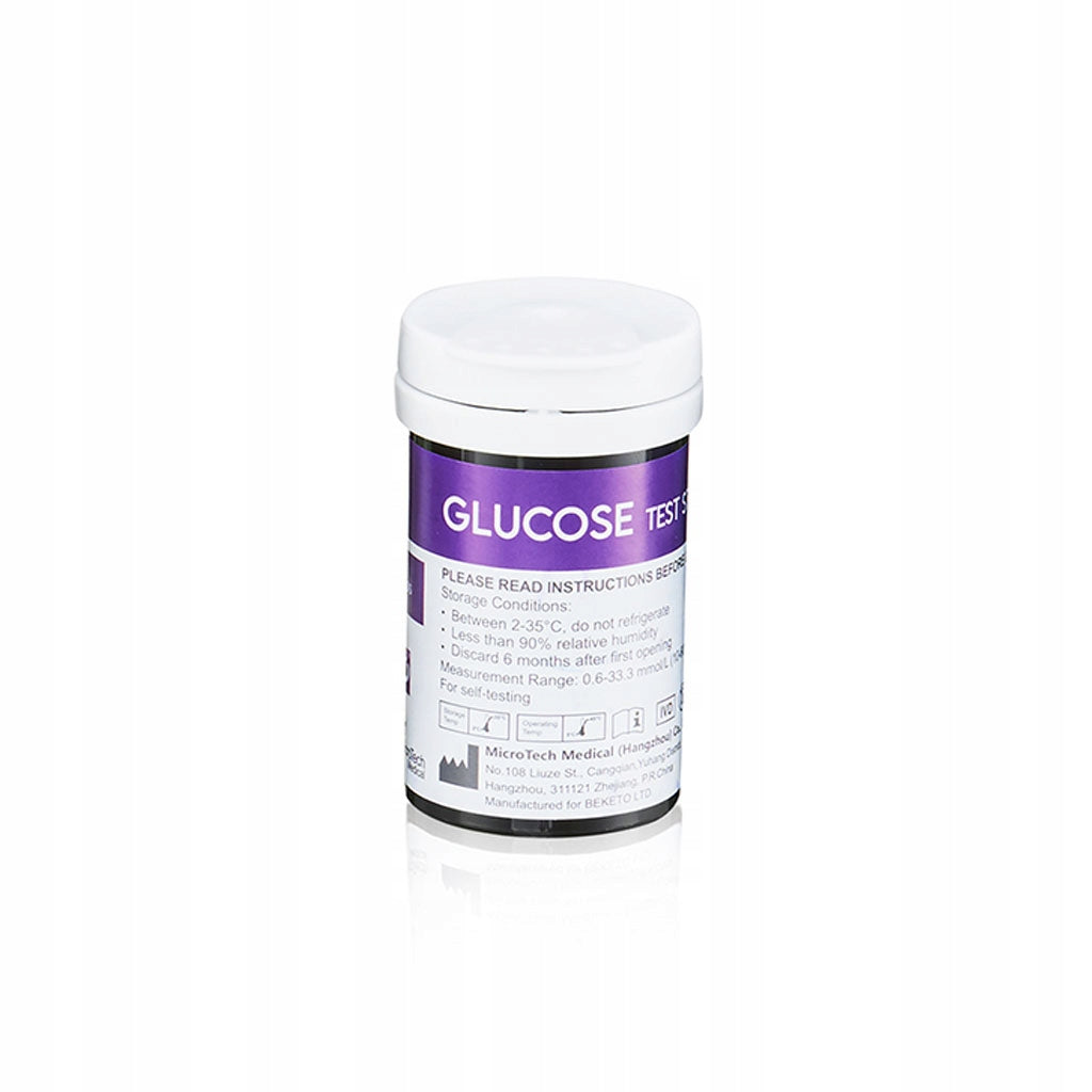 BeKeto GLUCOSE GLUKETO METER strip tests 50 pcs.