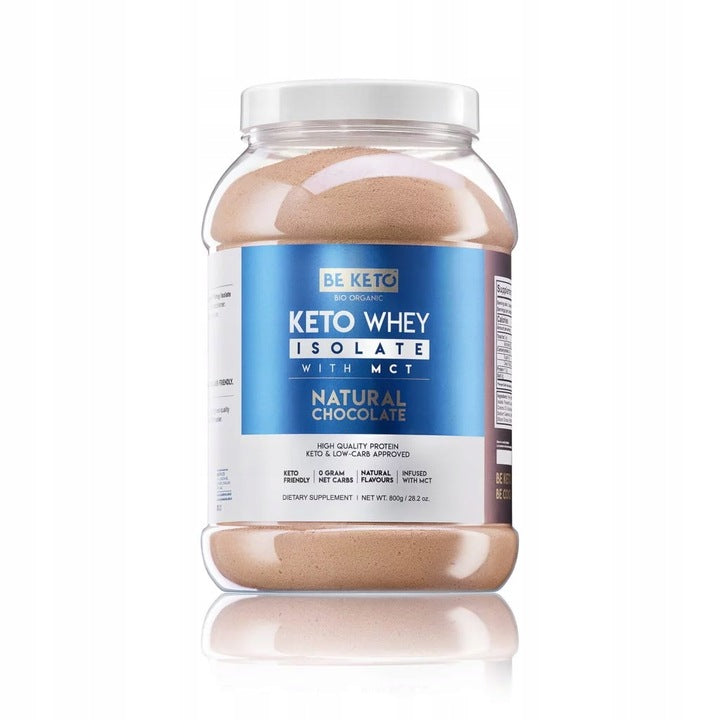 BeKeto Protein Isolate MCT -Natural Chocolate 800g BE KETO