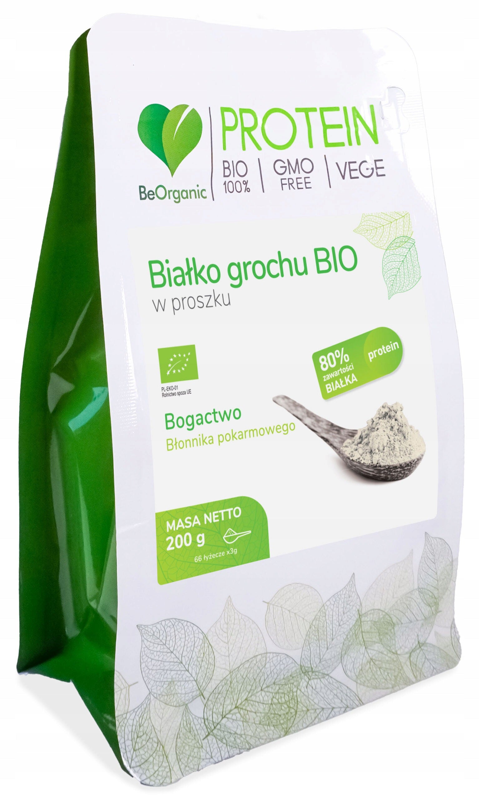 BeOrganic Protein PEA PROTEIN BIO POWDER 200g 50% PROTEIN