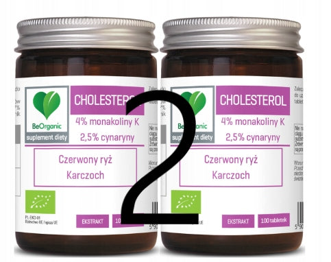 BeOrganic (aliness) - Cholesterol BIO | Monacolin, Cynarin | 100 tab. x2