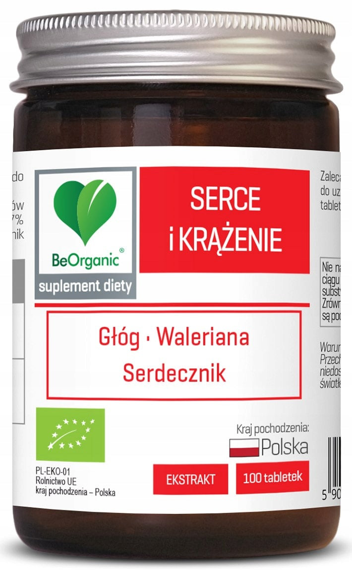 BeOrganic by Aliness HEART & CIRCULATION BIO 500mg 100 Tablets
