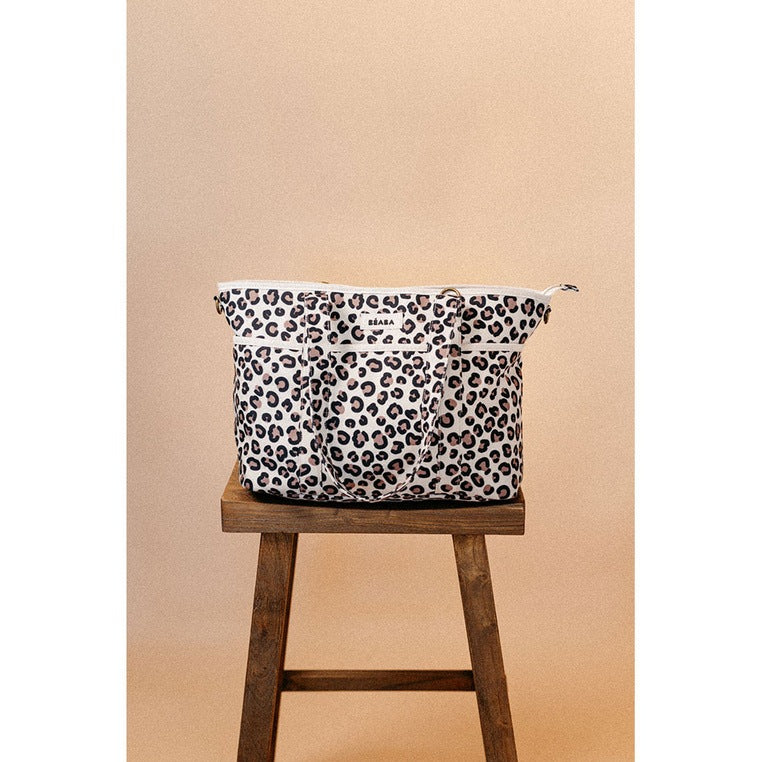 Beaba Bag for Mom for Stroller 22L + Changing Mat Madrid Leopard Clay Packaging status original