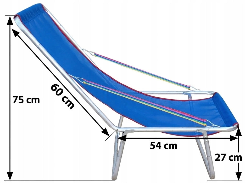Beach Lounger Folding For Bag Lightweight Hiking Up To 150kg Aluminum Strong Frame material aluminum