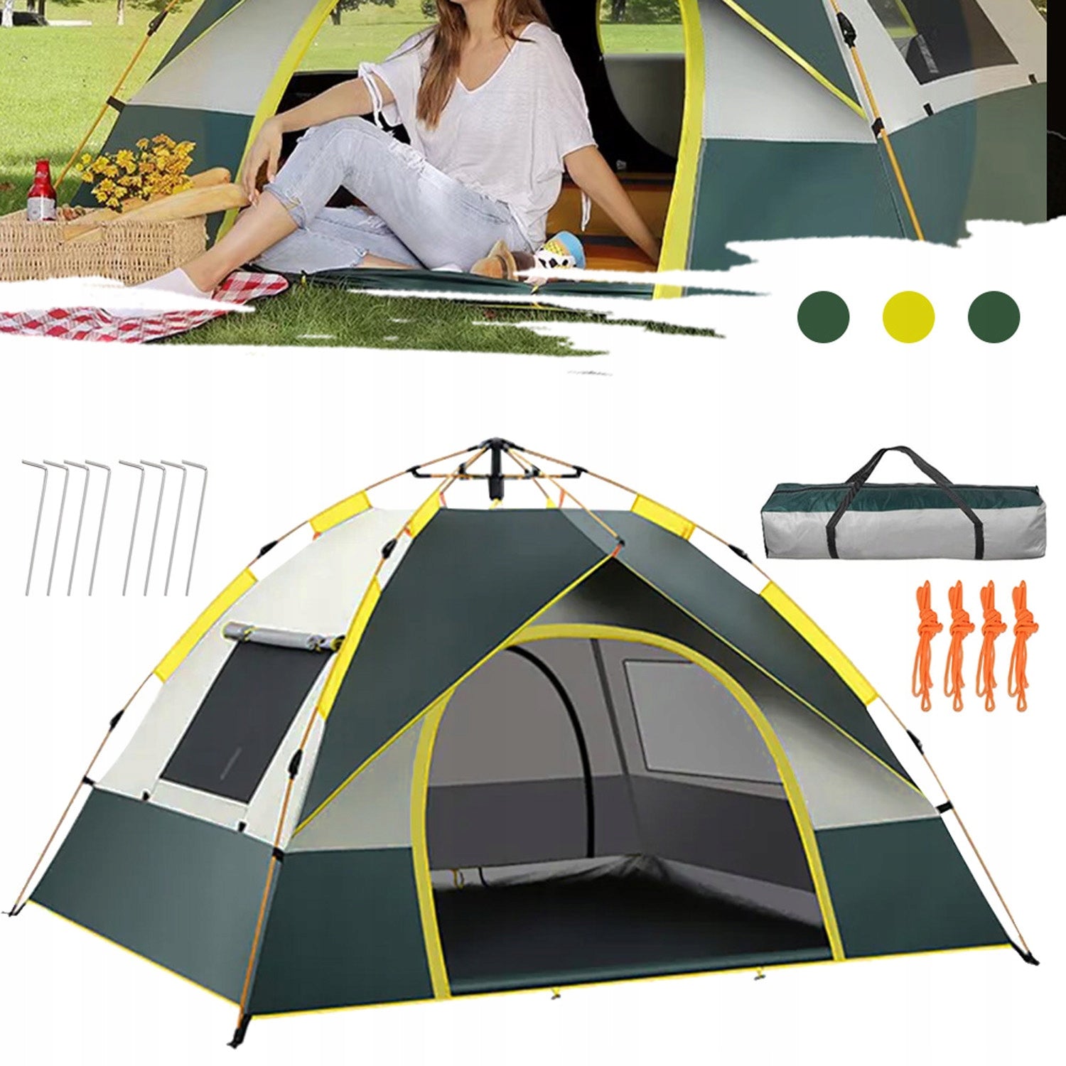 Beach Tent Camping Tent Tourist Quick Assembly Strong Durable Number of vestibules 1