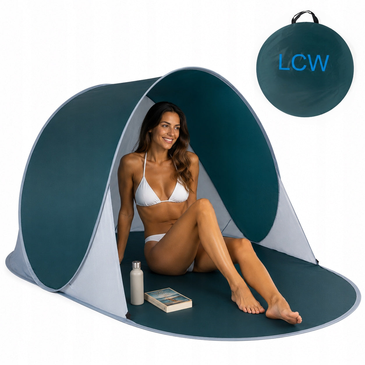 Beach Tent Self Deploying Automatic 195x120x85 UV Protective Herring