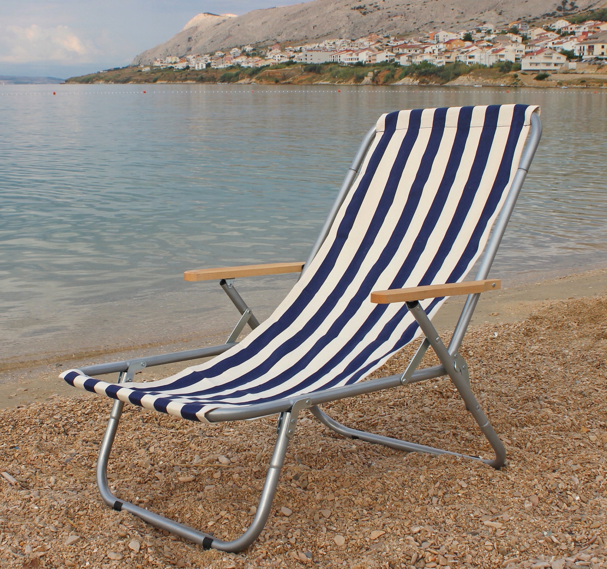 Beach lounger folding aluminum 150 kg + bag – lightweight, durable Manufacturer code 0398731458116