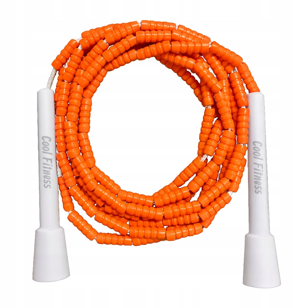 Bead Jump Rope for Kids (Soft Beads) – Sunny Orange by CoolRope