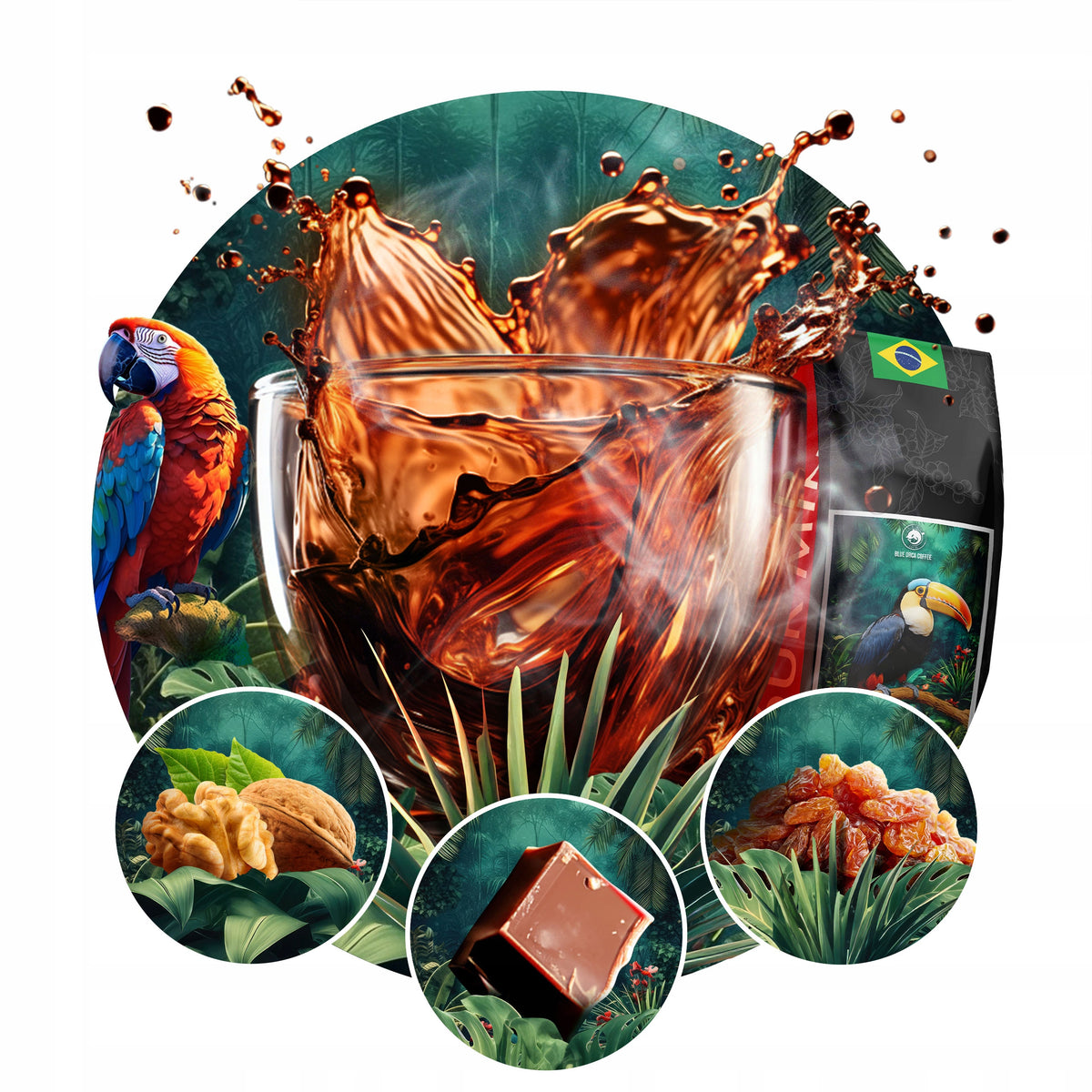 Bean Coffee 1kg Brazil Cerrado Freshly Roasted Arabica 100% SingleOrigin Packaging status original