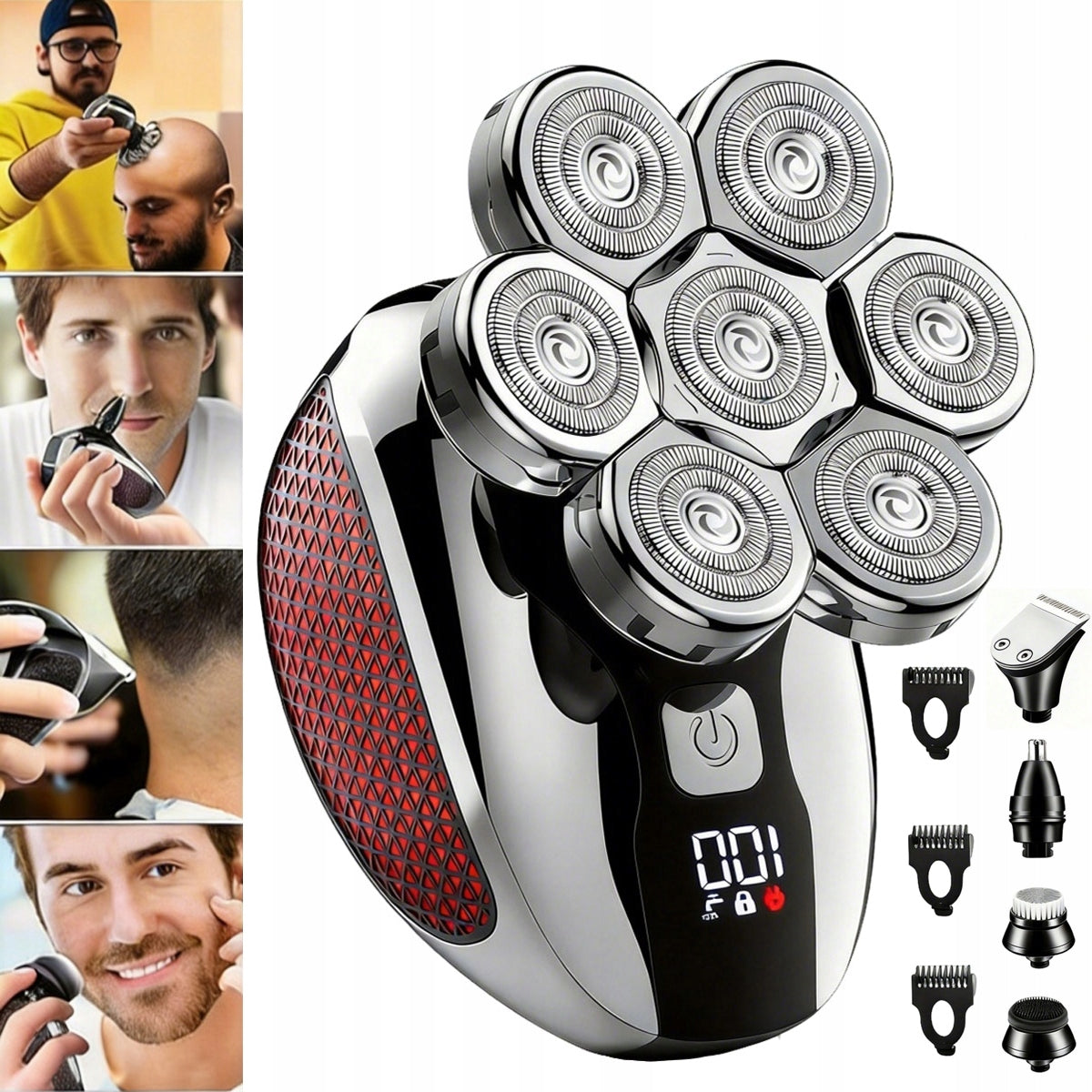 Beard Head Shaving Shaver Beard Head Trimmer 5 in 1