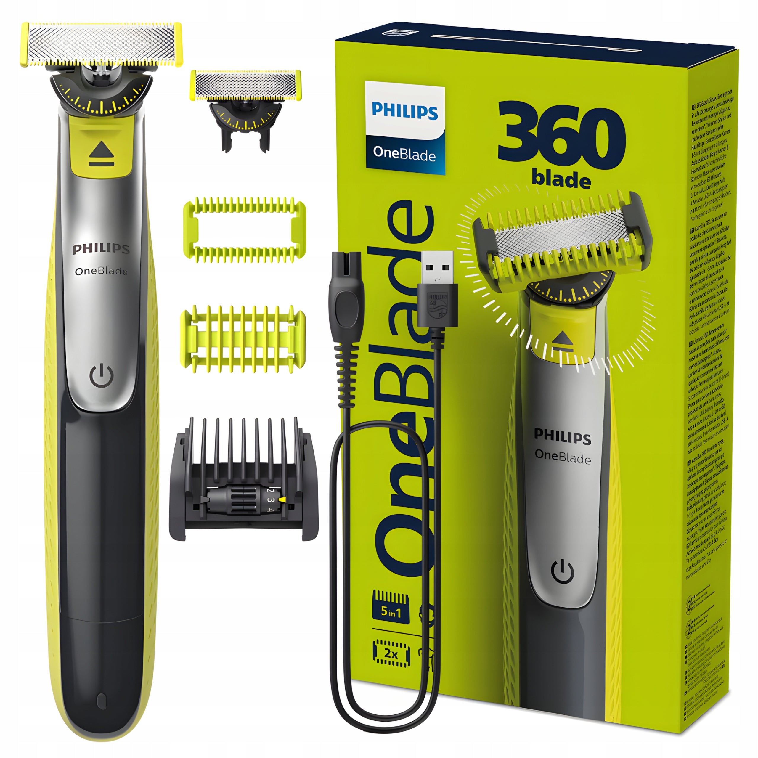 Beard and Beard Machine Philips OneBlade QP2834/23 for Dry and Wet