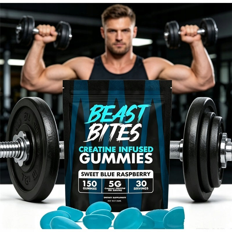 Beast Bites 150pcs Creapure – creatine gummies for athletes Expiration date at least 1 year from the date of purchase