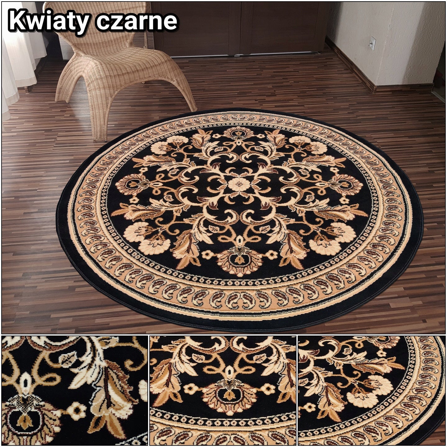 Beautiful Stylish Carpet ROUND CIRCLE Alfa 120X120 cm Mix patterns Manufacturer code Alfa shiraz Tanie dywany