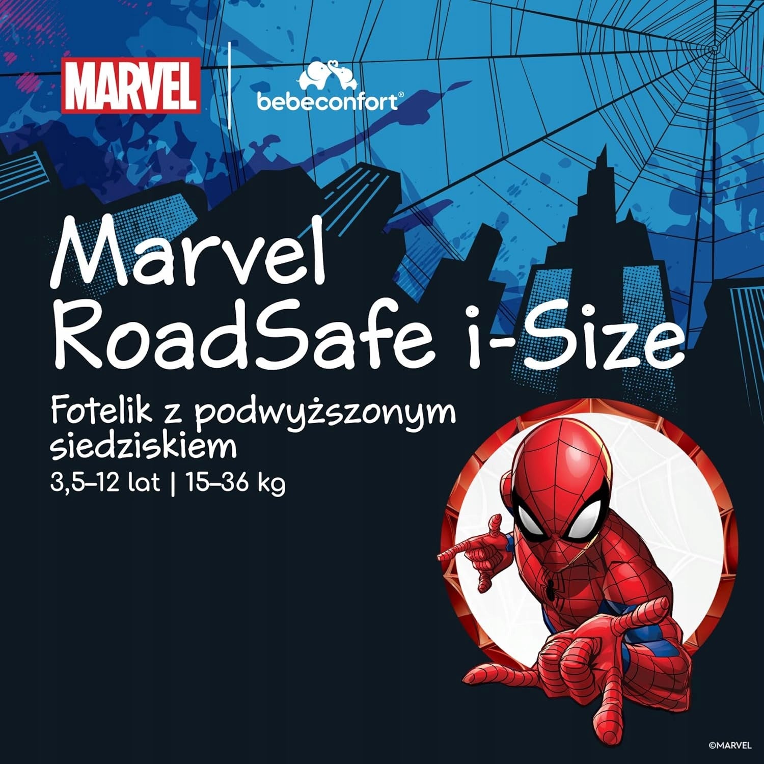Bebeconfort Spider-Man Folding Seat 3,5-12 Years Weight category other